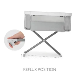 Hauck Face To Me Bedside Cot with Anti-Reflux Position & Adjustable Heights