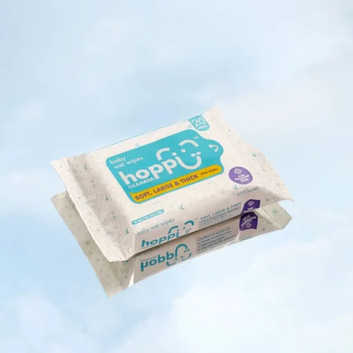 Hoppi Baby Wet Wipes [Bundle of 5packs] (5x20 wipes)