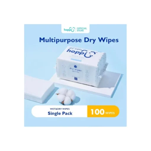Hoppi Dry Wipes (100 Wipes) Single Pack