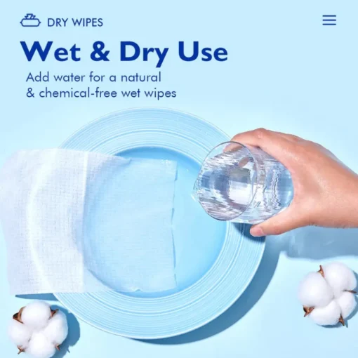 Hoppi Dry Wipes (100 Wipes) Single Pack