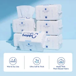 Hoppi Dry Wipes (100 Wipes) Single Pack
