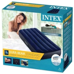Intex Dura-Beam Classic Downy Airbed - Junior Twin