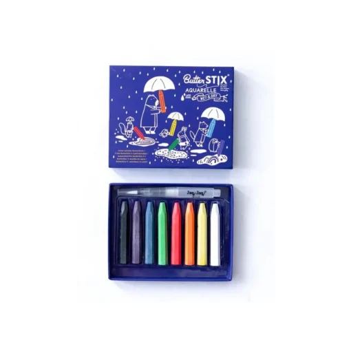 Jaq Jaq Bird ButterStix Aquarelle in Assorted Colors 8PK