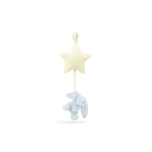 Jellycat Bashful Blue Bunny Star Musical Pull