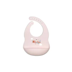 Kushies Silicatch Silicone Bib - Skye Pink