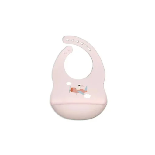 Kushies Silicatch Silicone Bib - Skye Pink