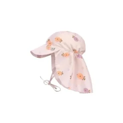 Lassig Sun Protection Flap Hat, Fish Light Pink