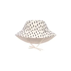 Lassig UV Protection Bucket Sun Hat - Strokes, White Grey