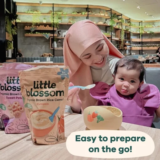 Little Blossom Organic Brown Rice Cereal | Banana & Strawberry