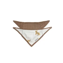 Little Rei Bandana Bib 2 Pc - Carousel Horses