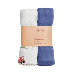 Little Rei Swaddle Blankets - 2pc