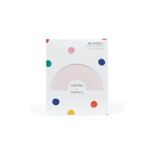 Little Rei x Maison Q Pink Funfair Rides 4-layer Blanket