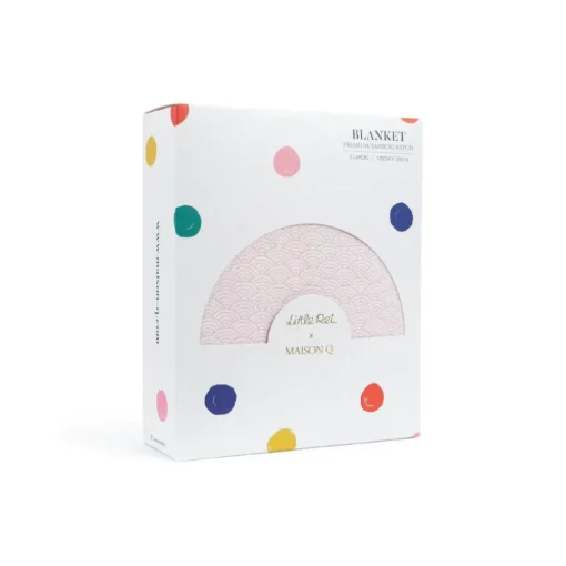 Little Rei x Maison Q Pink Funfair Rides 4-layer Blanket