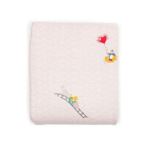 Little Rei x Maison Q Pink Funfair Rides 4-layer Blanket