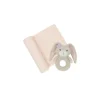 Living Textiles Jersey Swaddle & Rattle Gift Set - Floral/Bunny