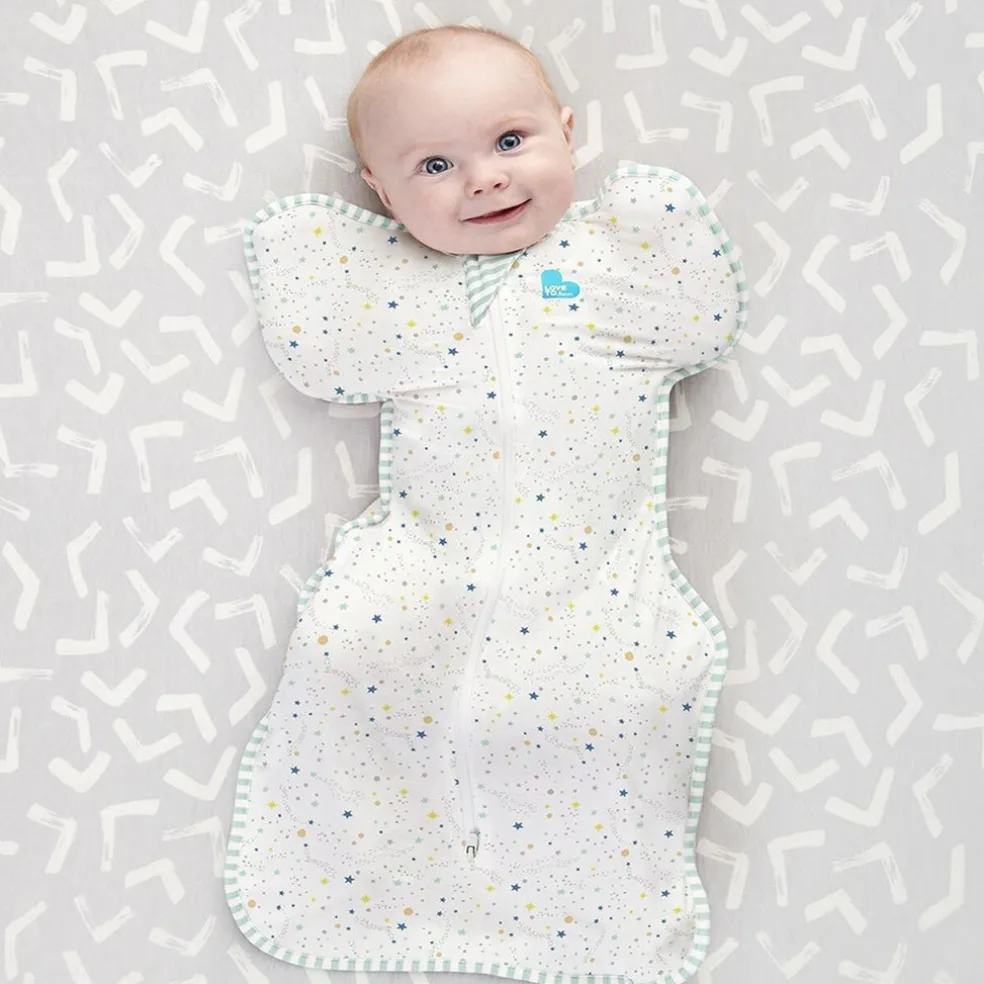 Love to Dream Swaddle UP Organic Lite - Cream Stardust