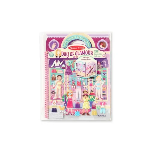 Melissa & Doug Puffy Sticker Activity Book - Day of Glamour