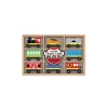 Melissa & Doug Wooden Train Cars Set