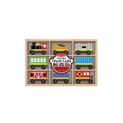 Melissa & Doug Wooden Train Cars Set