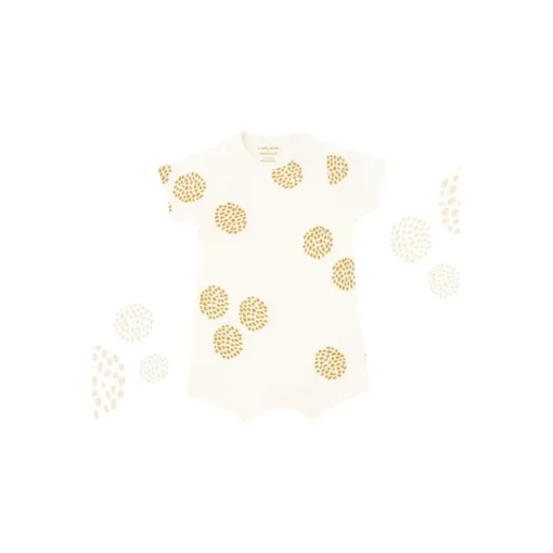 Motherswork x Le Petit Society Baby Organic Short Sleeve Romper in Dandelion Print