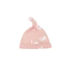 Motherswork x Le Petit Society Baby Organic Knotted Hat in Swan Print