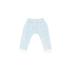 Motherswork x Le Petit Society Baby Organic Leggings in Blue Stripes