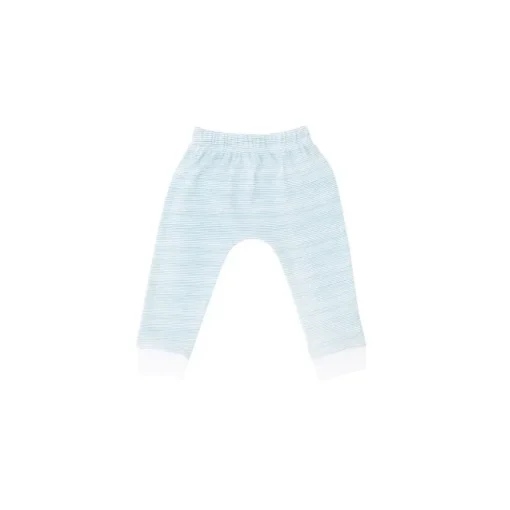 Motherswork x Le Petit Society Baby Organic Leggings in Blue Stripes