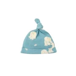 Motherswork x Le Petit Society Baby Organic Knotted Hat in Elephant Print