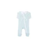 Motherswork x Le Petit Society Baby Organic Zip Sleepsuit in Blue Stripes