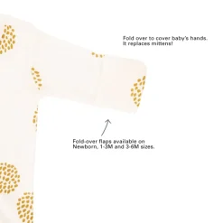Motherswork x Le Petit Society Baby Organic Zip Sleepsuit in Dandelion Print