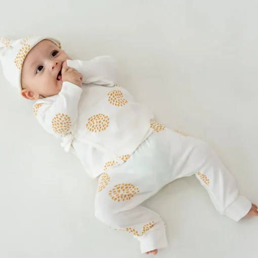 Motherswork x Le Petit Society Baby Organic Leggings in Dandelion Print
