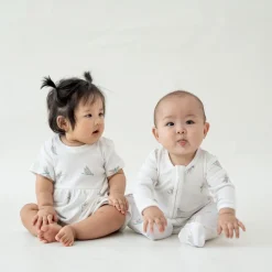 Motherswork x Le Petit Society Baby Girl Organic Dress in Dragonfly Print