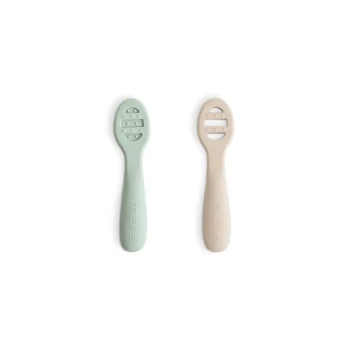 Mushie First Feeding Baby Spoons 2-Pack