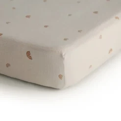 Mushie Muslin Crib Sheet - Medium (120×60x20 cm)