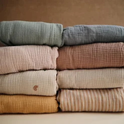 Mushie Muslin Crib Sheet - Medium (120×60x20 cm)