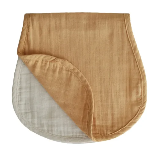 Mushie Organic Cotton Muslin Burp Cloth 2-Pack