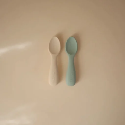 Mushie Silicone Toddler Starter Spoons 2-Pack