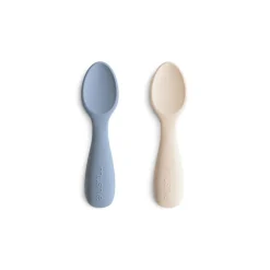 Mushie Silicone Toddler Starter Spoons 2-Pack