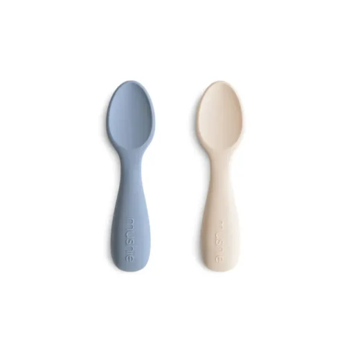 Mushie Silicone Toddler Starter Spoons 2-Pack