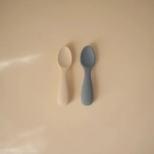 Mushie Silicone Toddler Starter Spoons 2-Pack