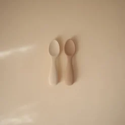 Mushie Silicone Toddler Starter Spoons 2-Pack
