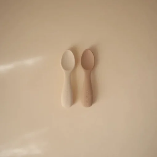 Mushie Silicone Toddler Starter Spoons 2-Pack