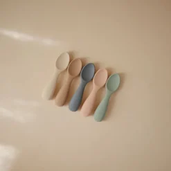 Mushie Silicone Toddler Starter Spoons 2-Pack