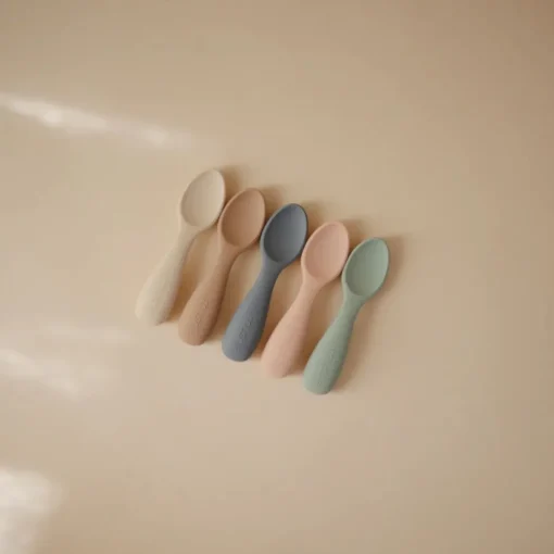 Mushie Silicone Toddler Starter Spoons 2-Pack