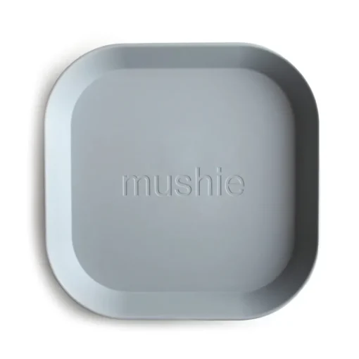 Mushie Square Dinnerware Plate, Set of 2