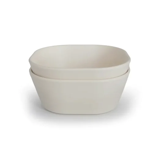 Mushie Square Dinnerware Bowl, Set of 2