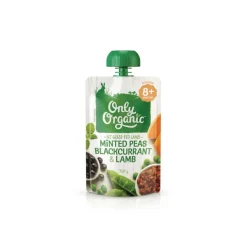 Only Organic Minted Peas, Blackcurrant & Lamb Savoury Pouch