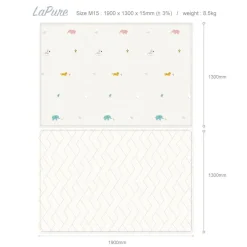 Parklon LaPure Jungle Friends Block Herringbone (Size M15)