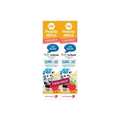 Pearlie White Enamel Safe Kids' Toothpaste with Flouride - Strawberry 45gm (Buy 1 Get 1 Free)
