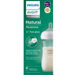 Philips Avent Natural Response Baby Bottle Glass Single